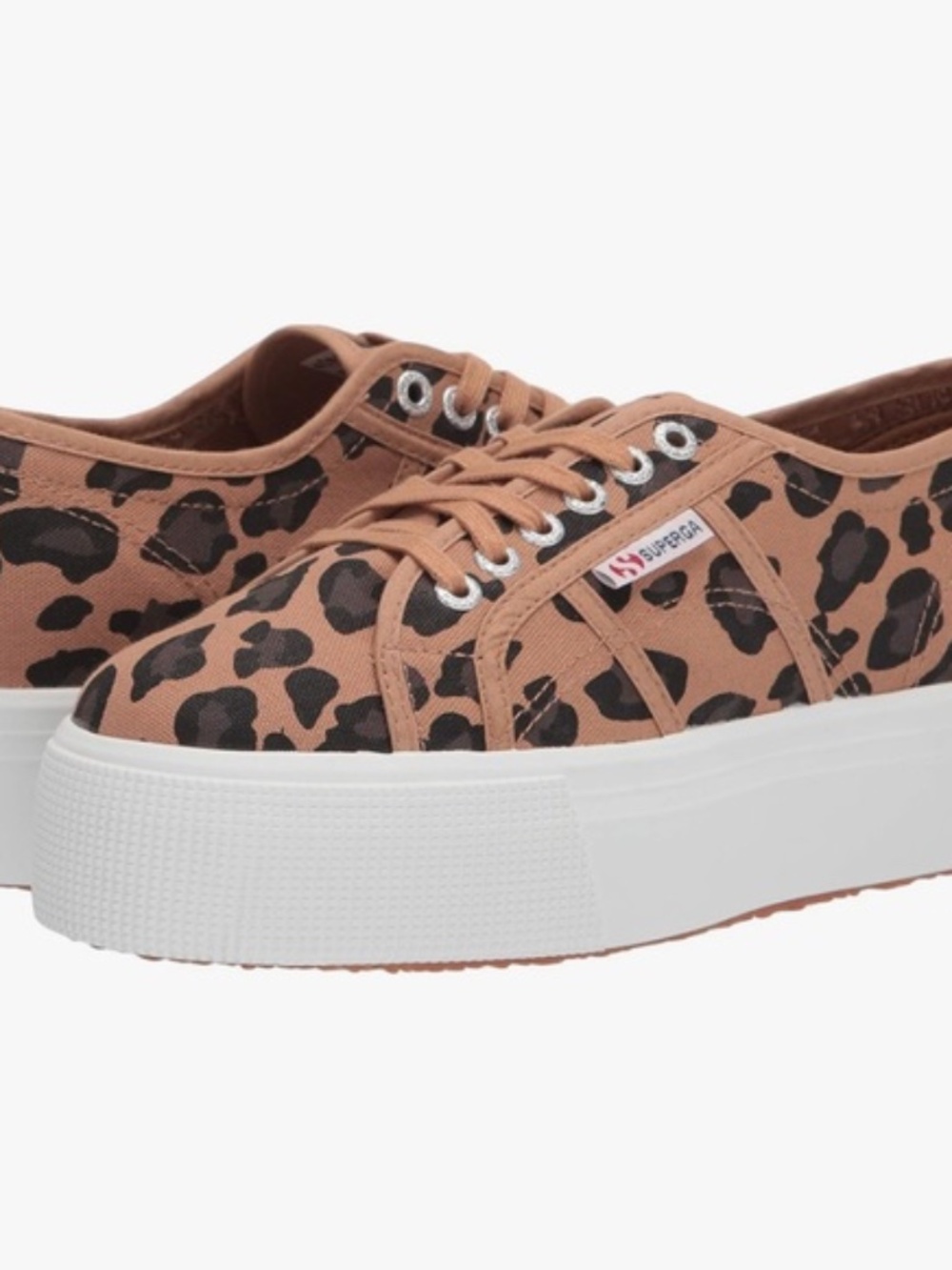 Superga Leopard Print Platform Sneakers 2790